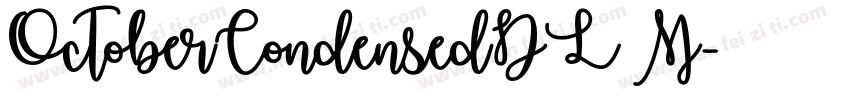 OctoberCondensedDL M字体转换